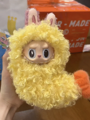 17cm Labubu Fried Shrimp Tianluofu baby clothes generation standing vinyl doll pendant replacement accessories