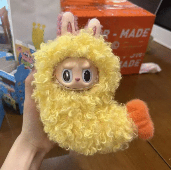 40e1c09944788cdce7424a7aed93a7b 17cm Labubu Fried Shrimp Tianluofu baby clothes generation standing vinyl doll pendant replacement accessories