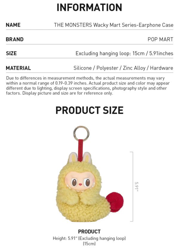 THE MONSTERS labubu Wacky Mart Series-Earphone Case