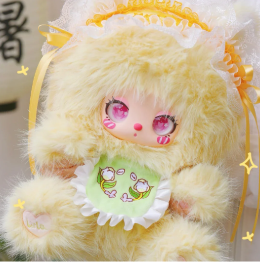 8c1923bfb31f50ae559016bedce9571 Baby Three -- Liila 600%-V2 Tea Time WithMy Girl Series Plush Blind Box