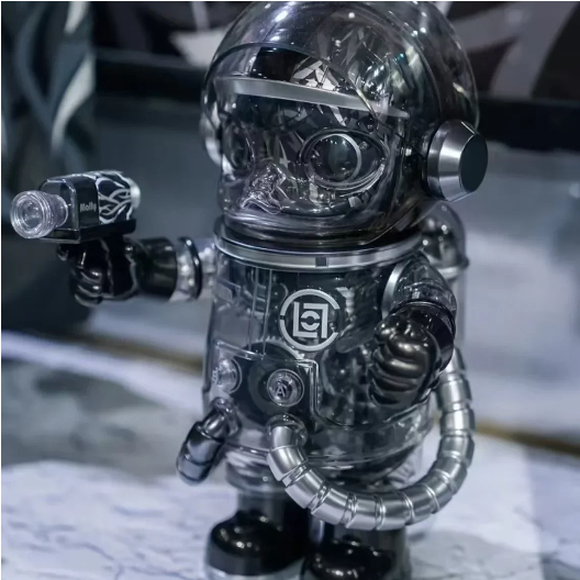 MEGA SPACE MOLLY 400% CLOT-Black Alienegra 1 SET (400% CLOT-Black Alienegra & "IN SPACE" 3DPainting)