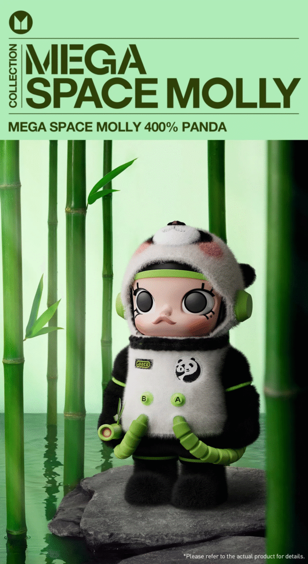 MEGA SPACE MOLLY 400% PANDA PVC Figure