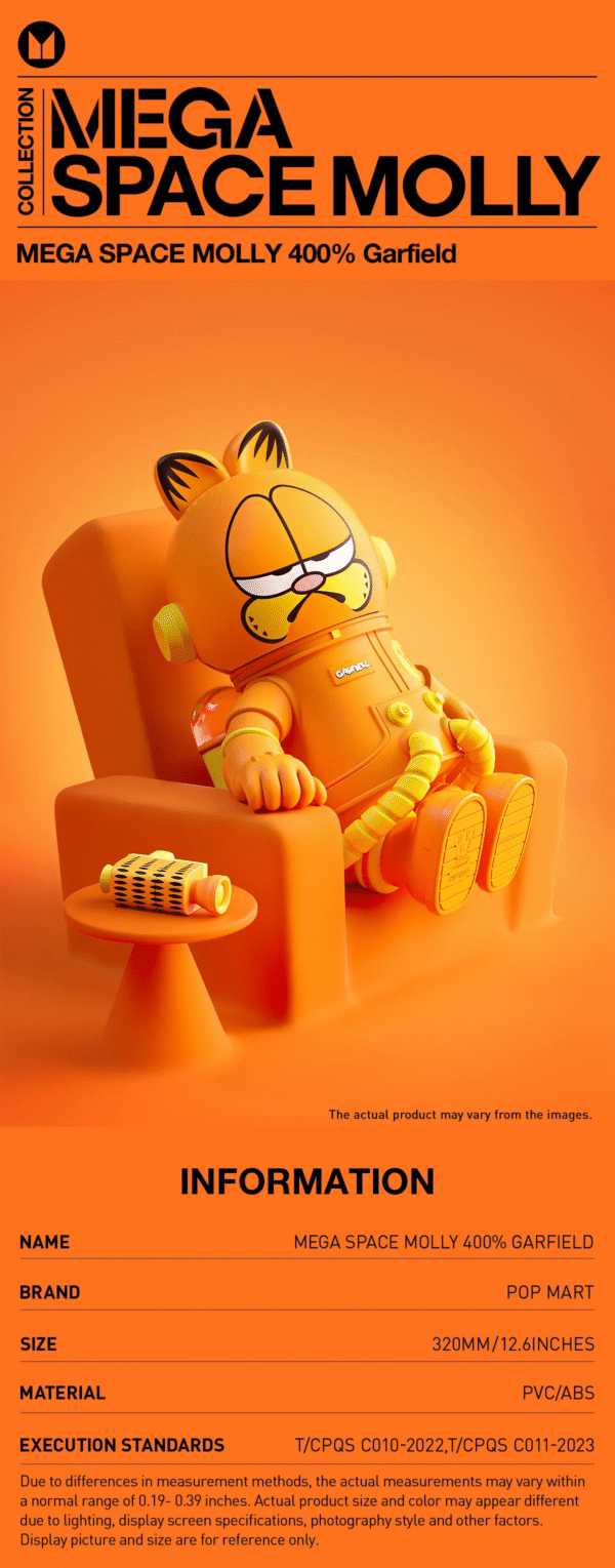 MEGA SPACE MOLLY 400% Garfield PVC Figure
