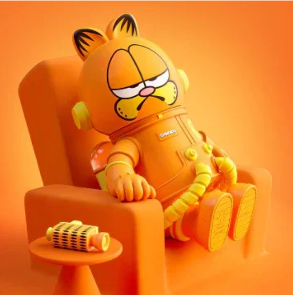 MEGA SPACE MOLLY 400% Garfield PVC Figure