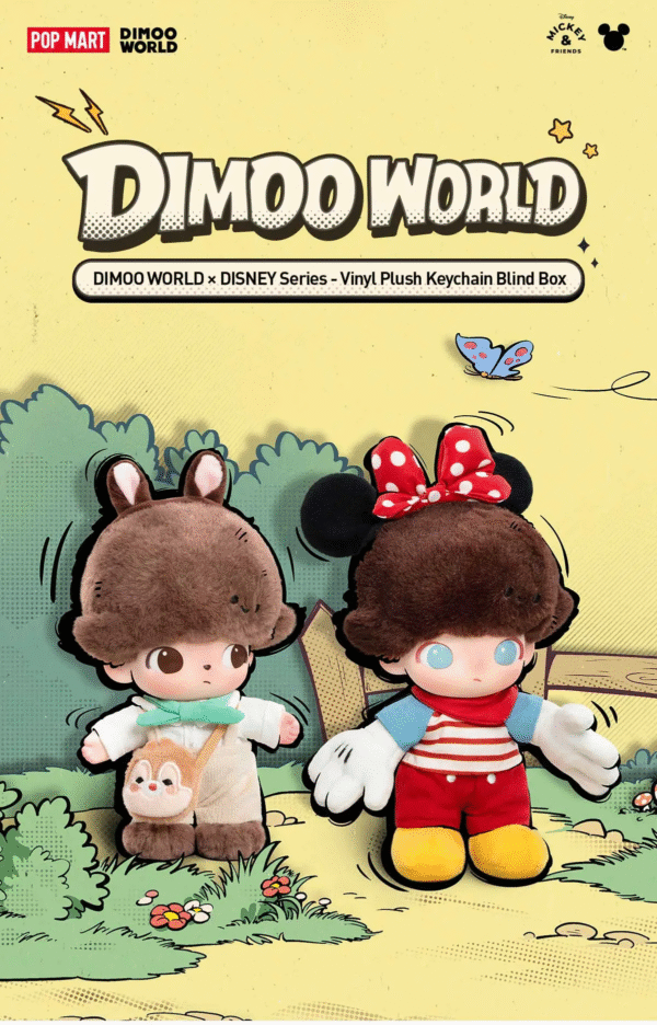 POP MART DIMOO WORLD x disney Series Plush Doll. Blind Box