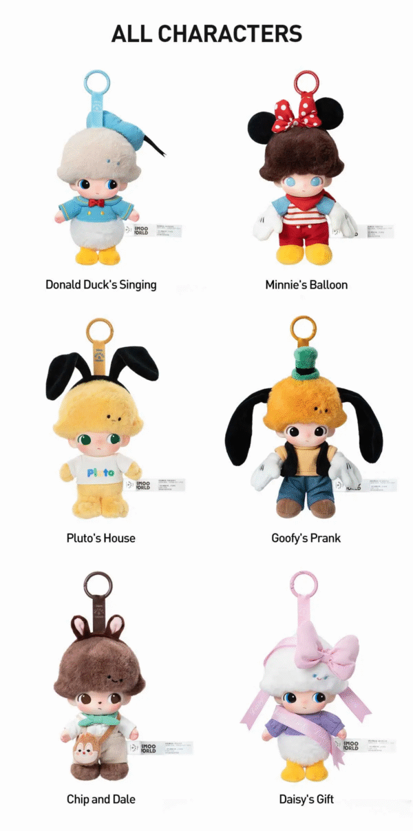 POP MART DIMOO WORLD x disney Series Plush Doll. Blind Box