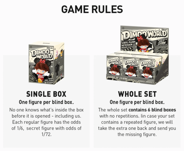 POP MART DIMOO WORLD x disney Series Plush Doll. Blind Box