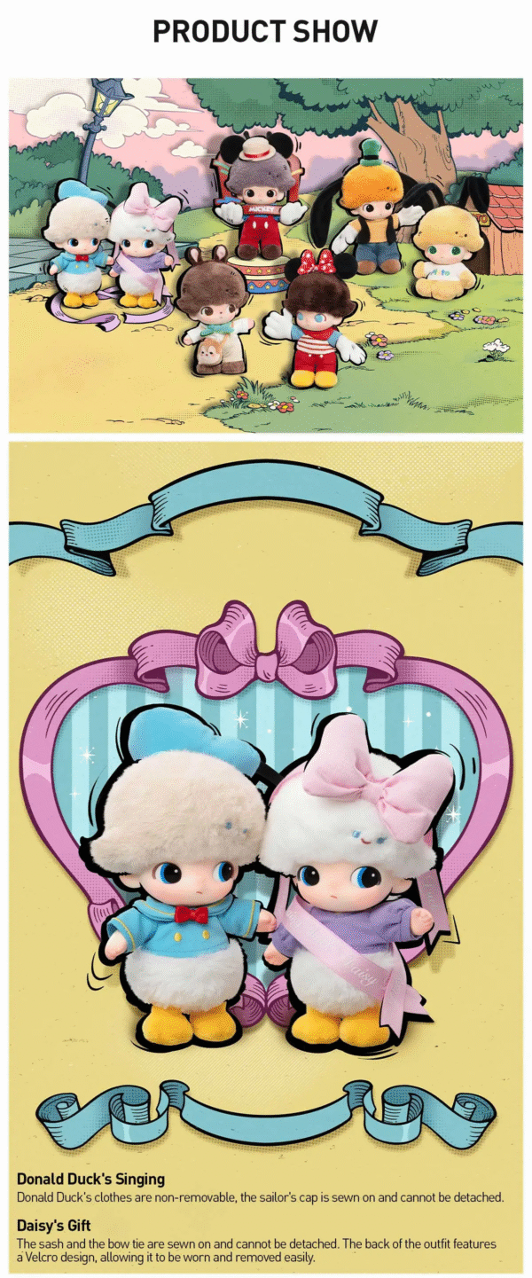 POP MART DIMOO WORLD x disney Series Plush Doll. Blind Box