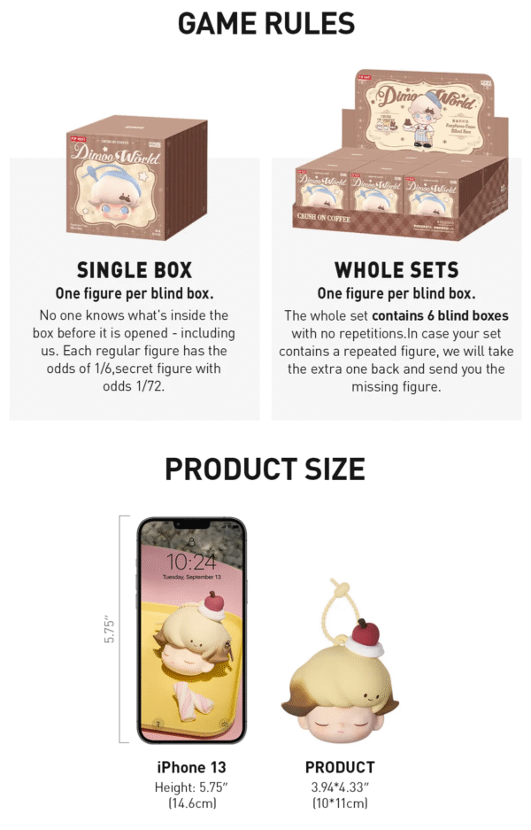 POPMART DIMOO Crush on Coffee Series-Earphone Case Blind Box Whole set (PRE-ORDER)