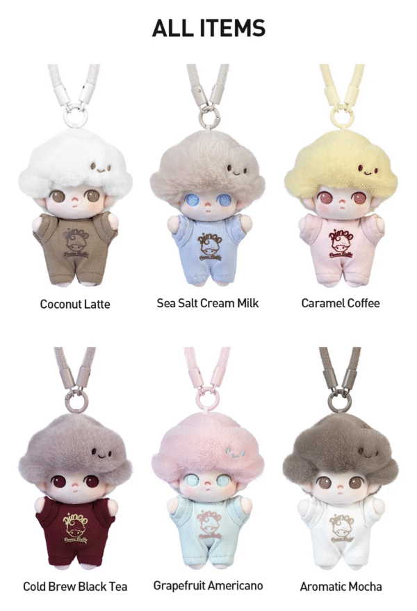 微信图片_20250809133039_615 POPMART DIMOO Crush on Coffee Series-Soft-faced Plush Keychain Blind Box Whole Set