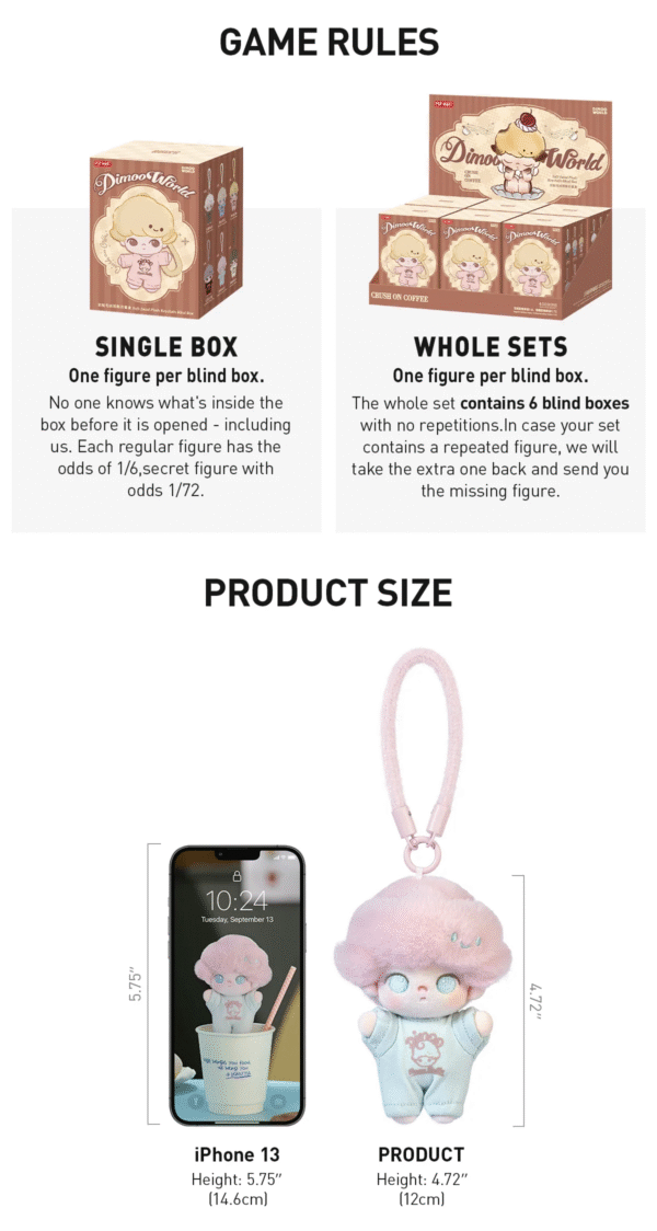 微信图片_20250809133039_617 POPMART DIMOO Crush on Coffee Series-Soft-faced Plush Keychain Blind Box Whole Set