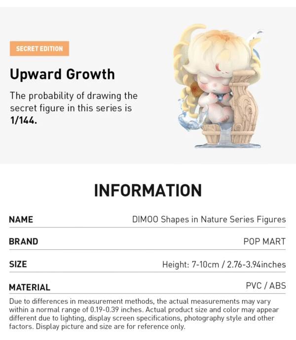 DIMOO Shapes in Nature Series Figures. Blind Box