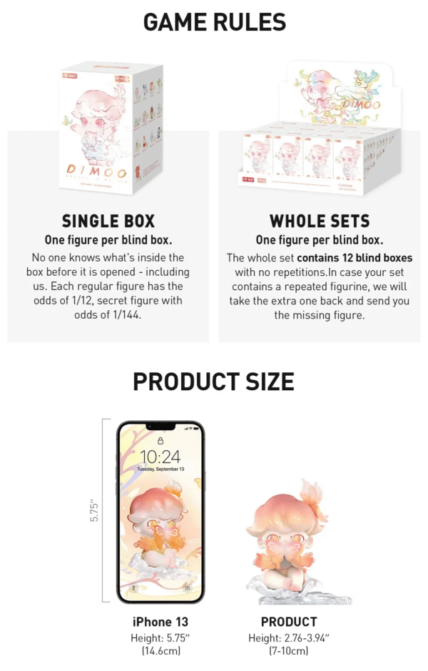 DIMOO Shapes in Nature Series Figures. Blind Box